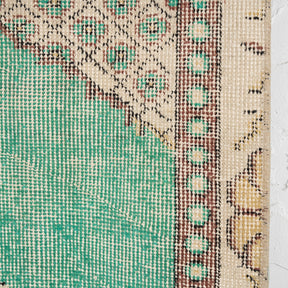 Antiquewashed Green Area Rug