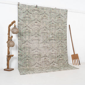 Green and Brown Area Wool Rug