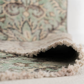 Antiquewashed Green Area Rug