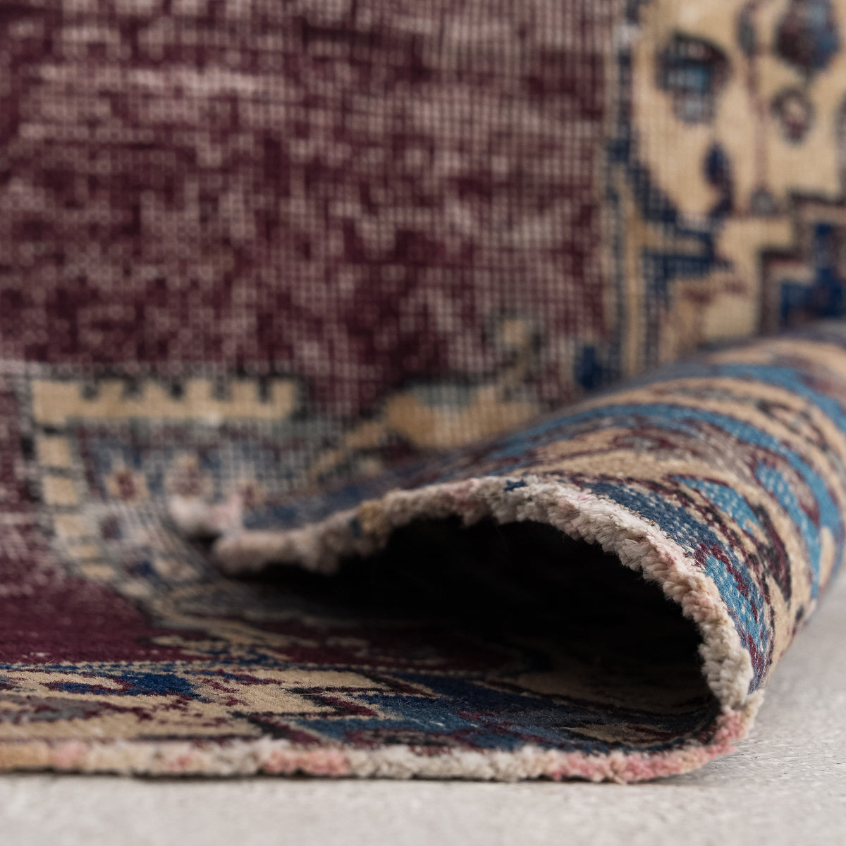 Antiquewashed Red Area Rug