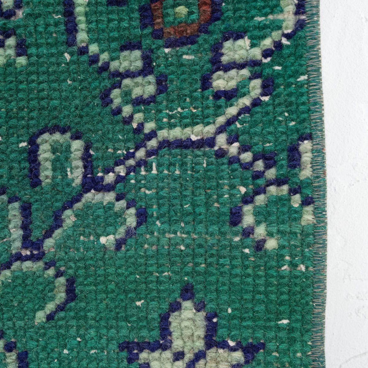 Antiquewashed Green Area Rug