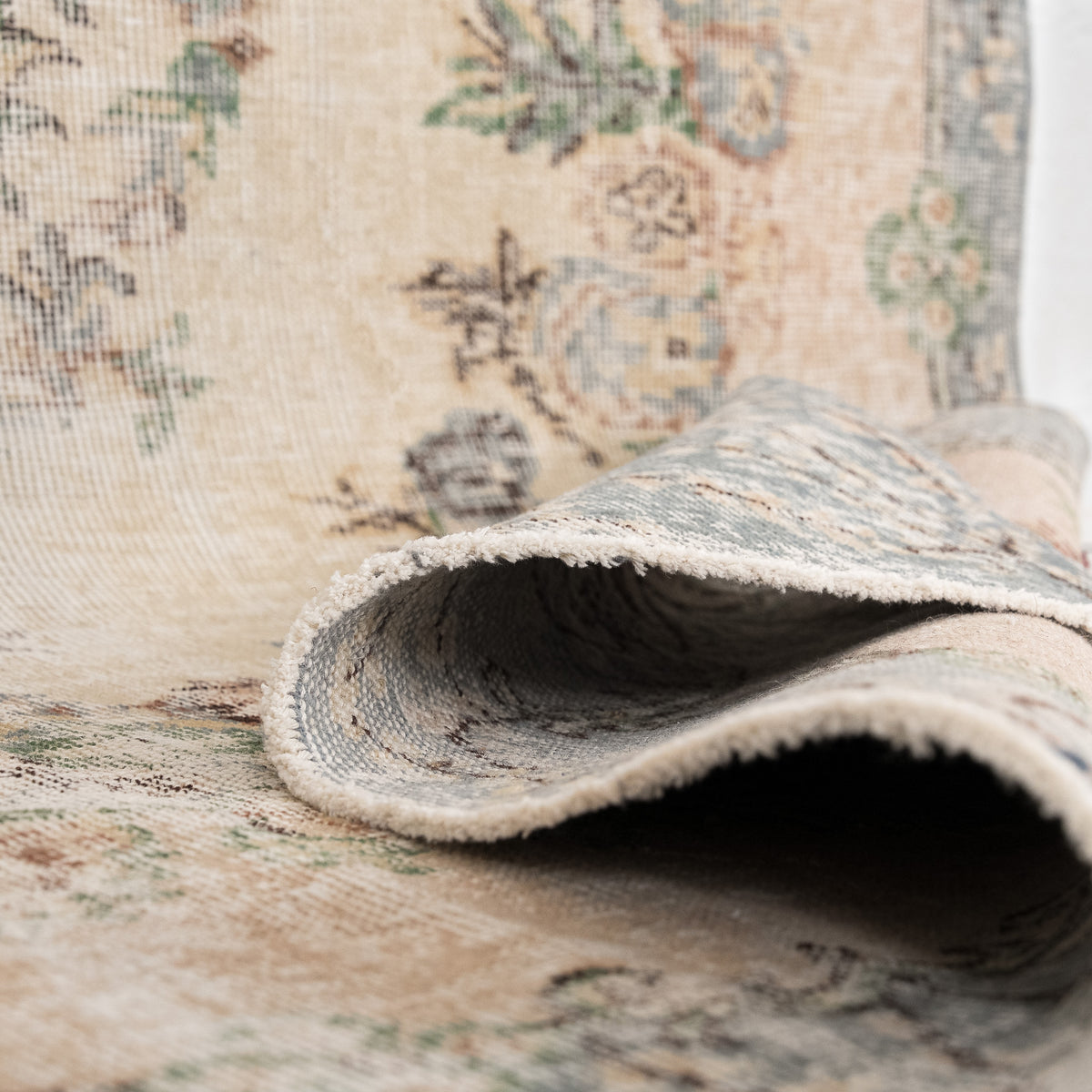 Antiquewashed Beige Area Rug