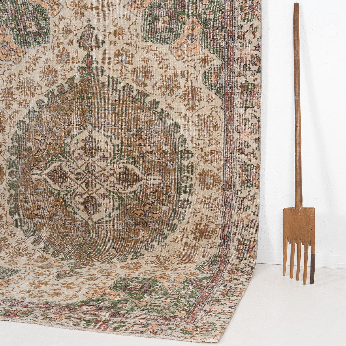 Antiquewashed Beige Area Rug