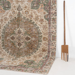 Antiquewashed Beige Area Rug
