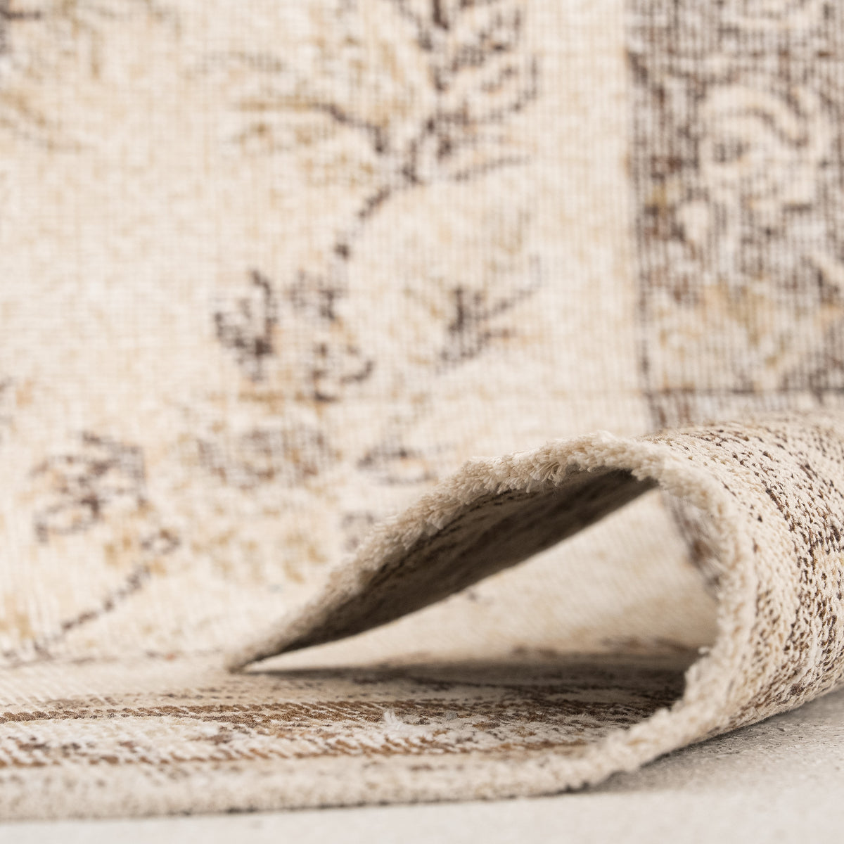 Antiquewashed Beige Area Rug