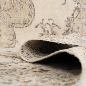 Antiquewashed Beige Area Rug
