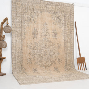 Orange and Brown Area Wool Rug