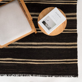 Kilim Black Area Rug