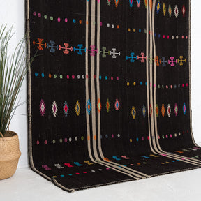 Black and Beige Area Wool Rug