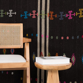 Kilim Black Area Rug