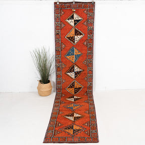 Narcissinia - Vintage Turkish Runner Rug