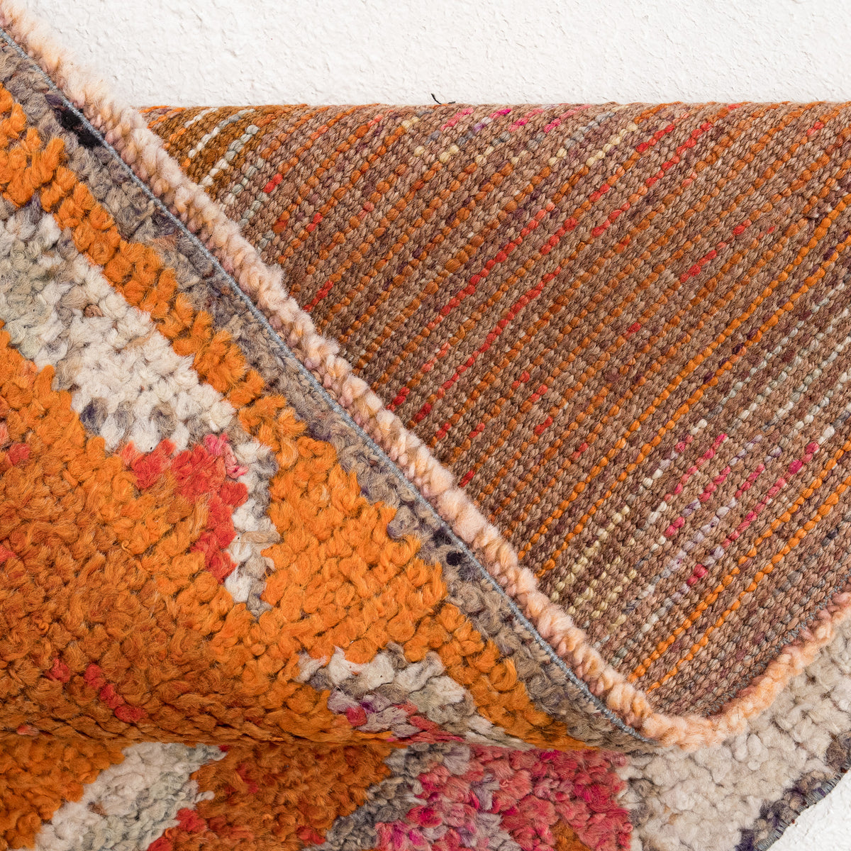 3x12 Orange Runner Rug