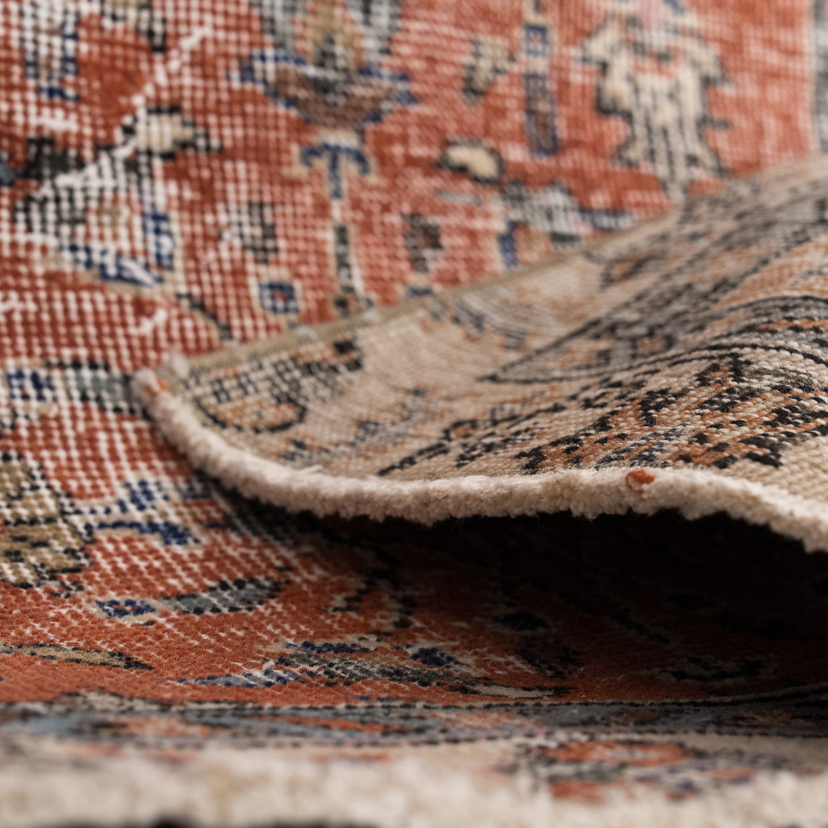 Antiquewashed Red Area Rug