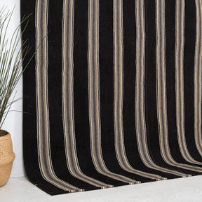 Black and White Area Wool Rug