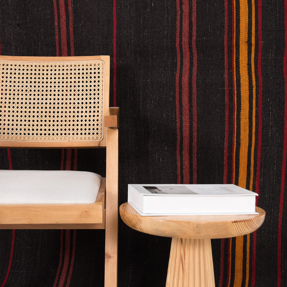Kilim Black Area Rug
