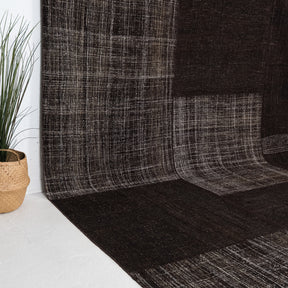 Black and White Area Wool Rug