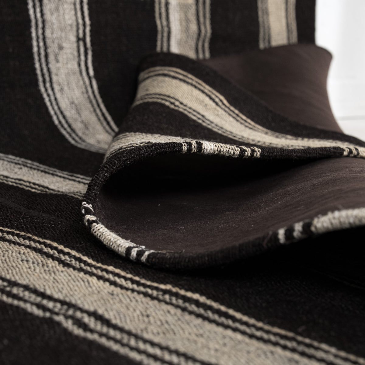Kilim Black Area Rug
