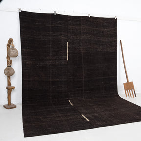 Black and  Area Wool Rug