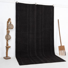 Black and  Area Wool Rug