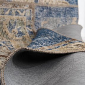Antiquewashed Blue Area Rug
