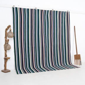 Green and Red Area Wool Rug