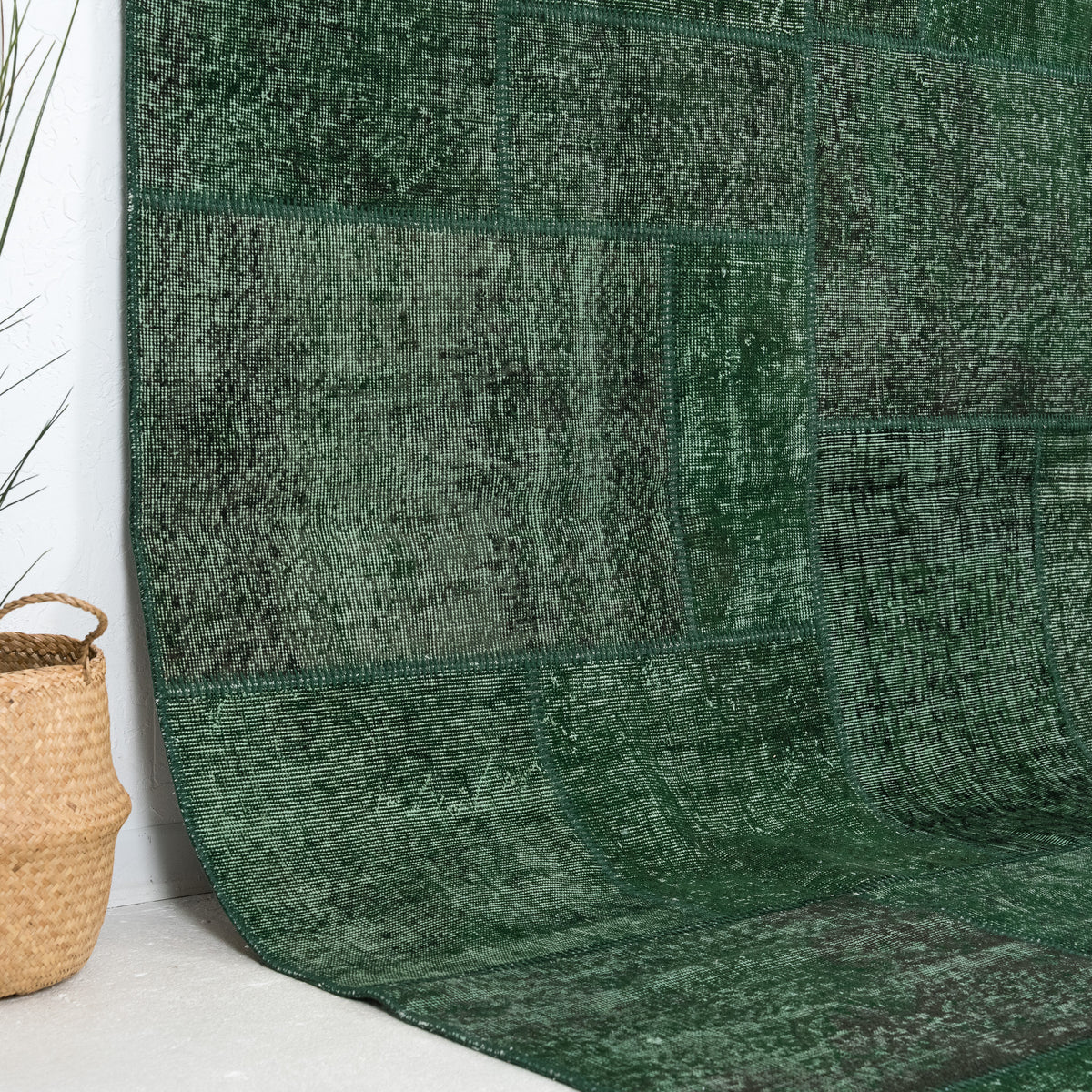 Green and  Area Wool Rug