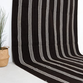 Black and White Area Wool Rug
