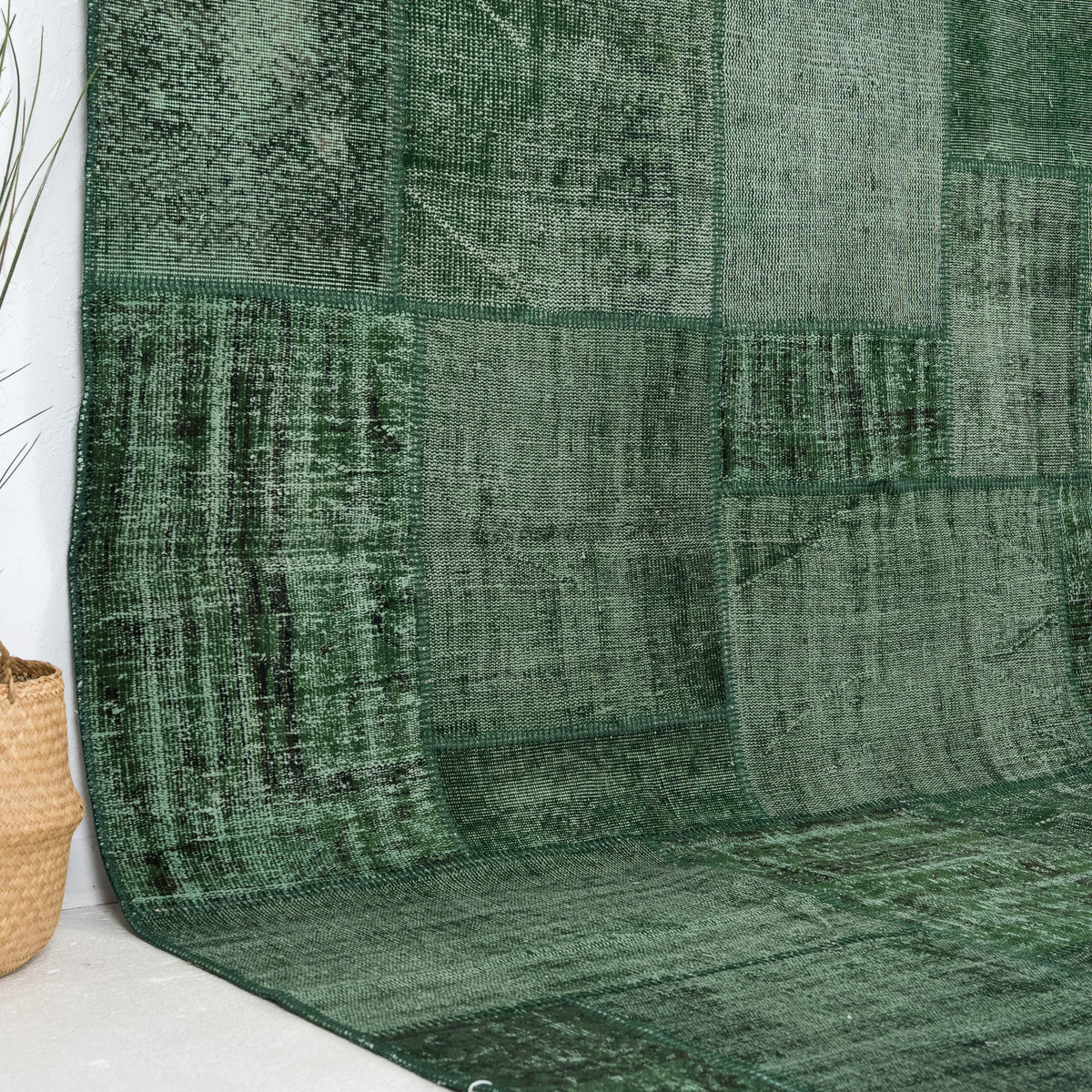 Green and  Area Wool Rug
