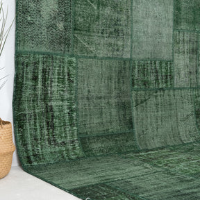 Green and  Area Wool Rug