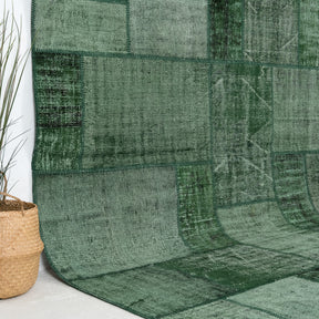 Green and  Area Wool Rug