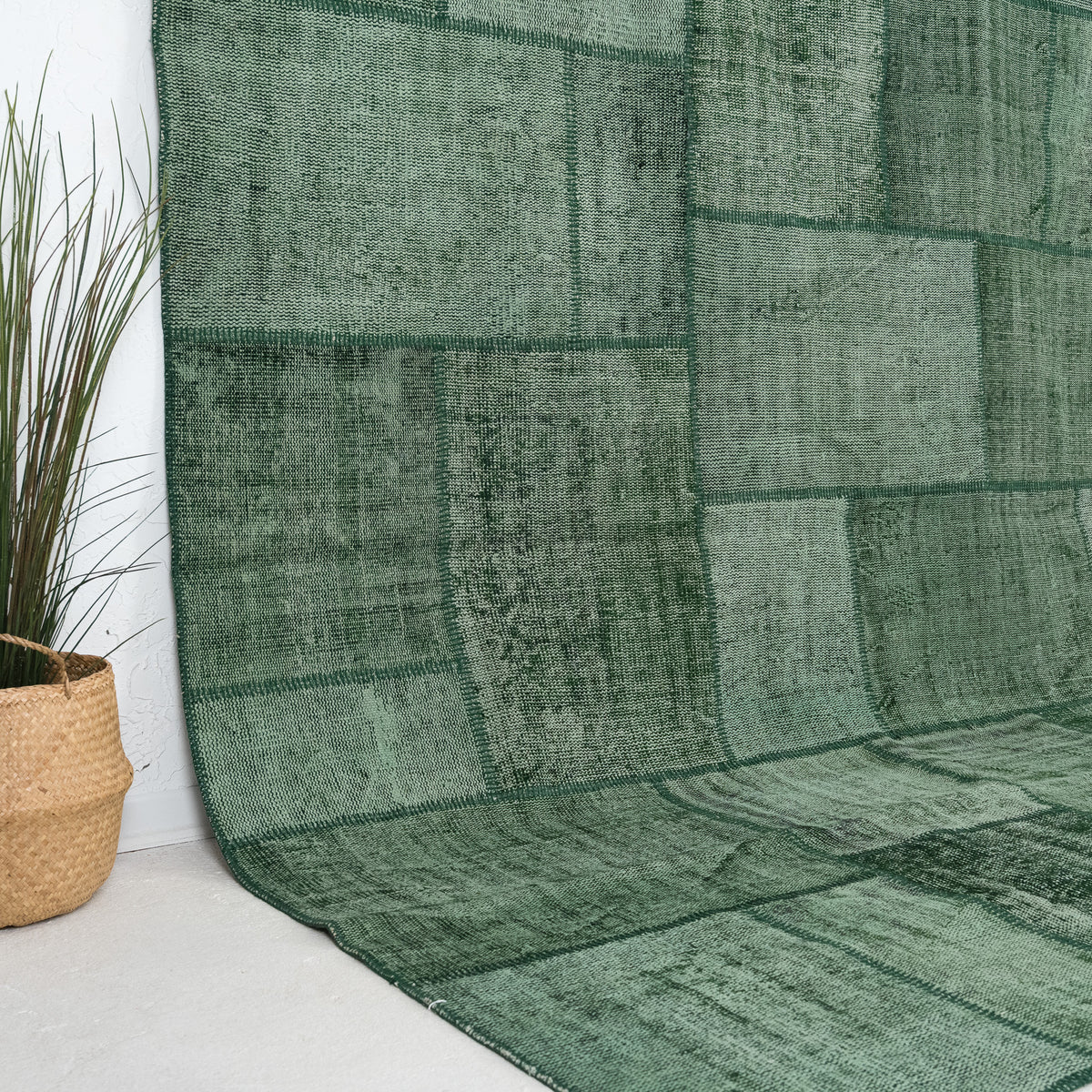 Green and  Area Wool Rug