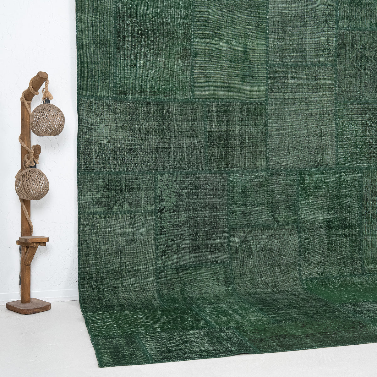 Green and  Area Wool Rug