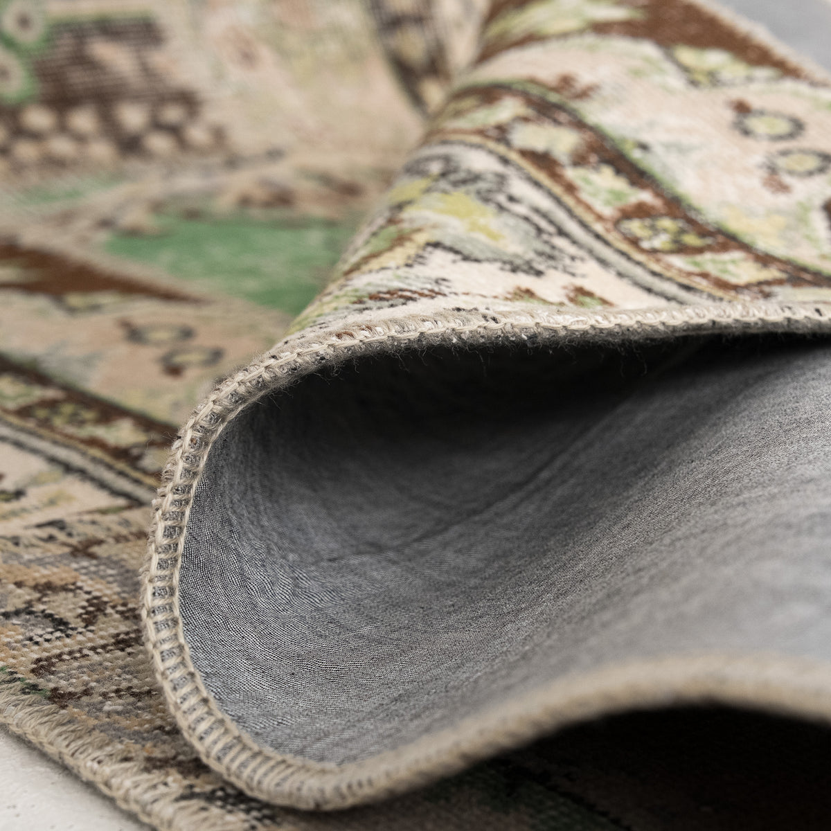 Antiquewashed Beige Runner Rug