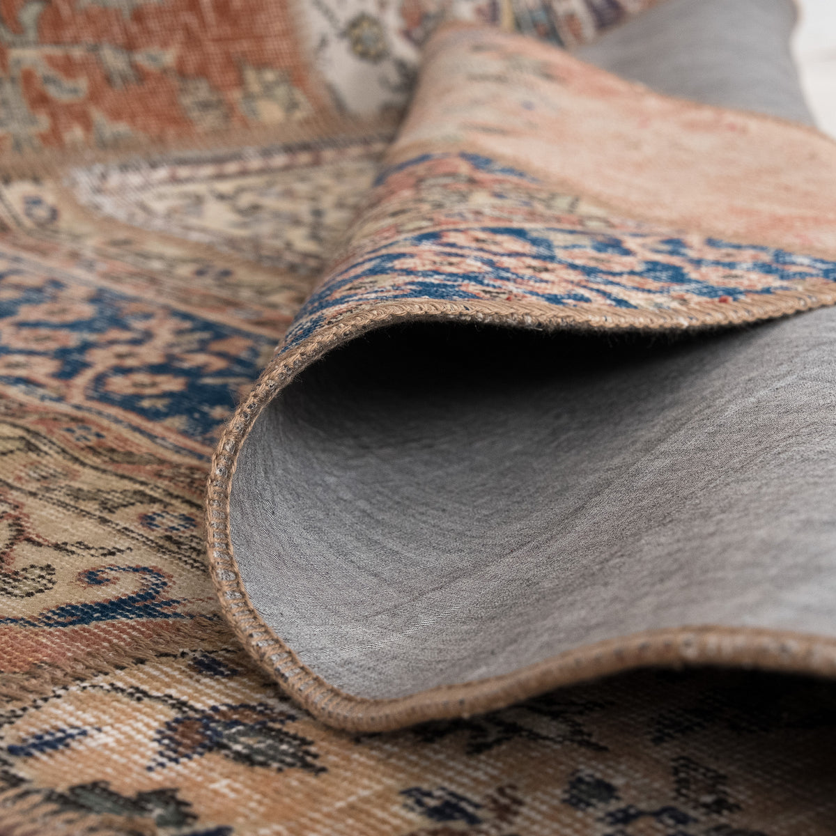 Antiquewashed Orange Area Rug