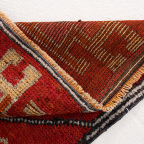 3x11 Red Runner Rug