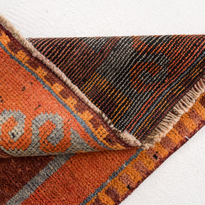 3x12 Orange Runner Rug