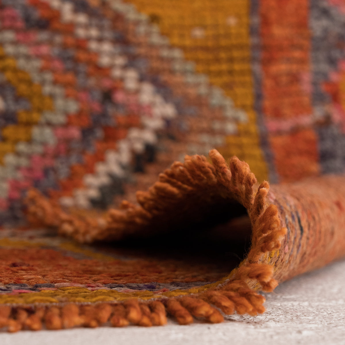 Oriental Orange Runner Rug