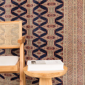 Antiquewashed Blue Area Rug