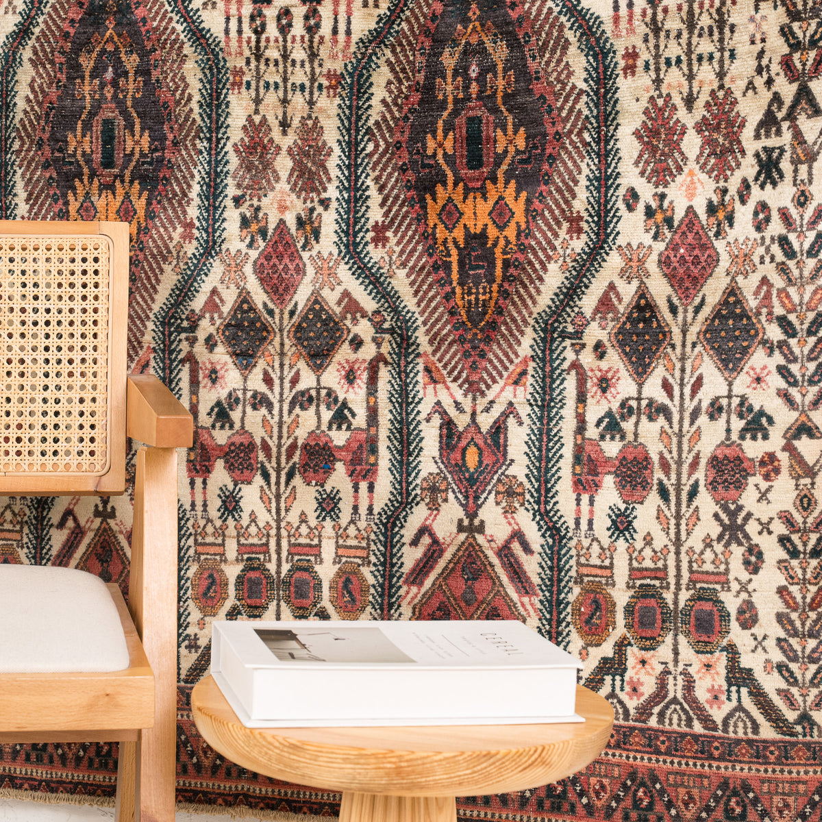 Oriental Beige Area Rug