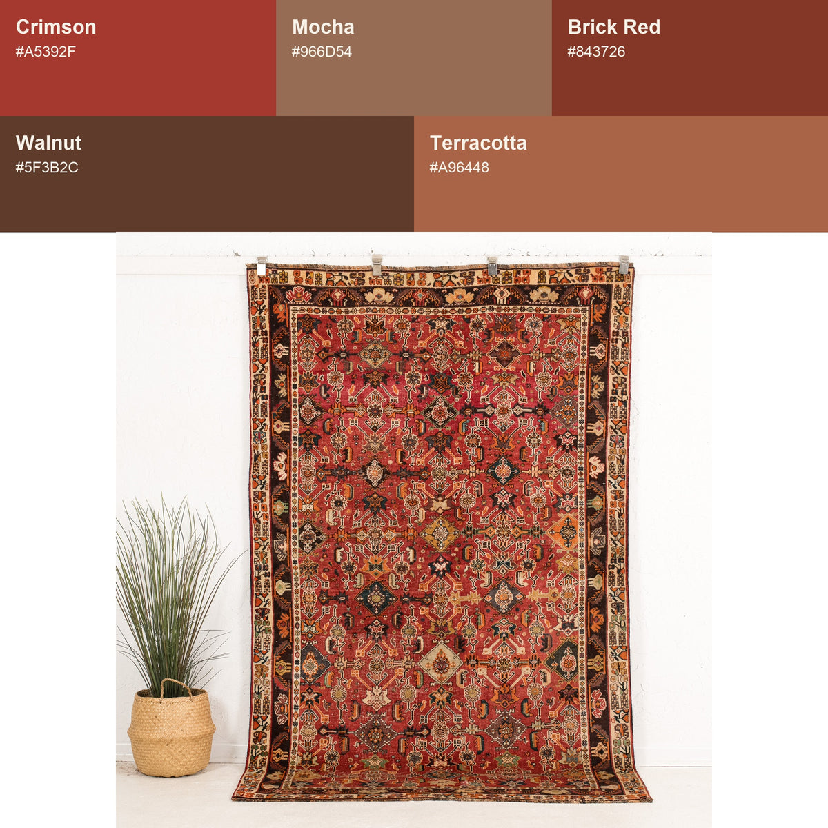 Medium Red Antique Rug