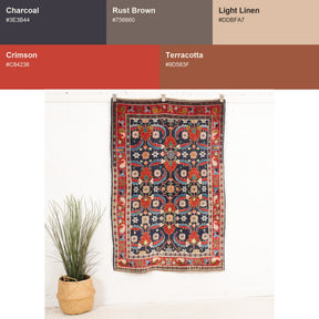 Small Blue Antique Rug