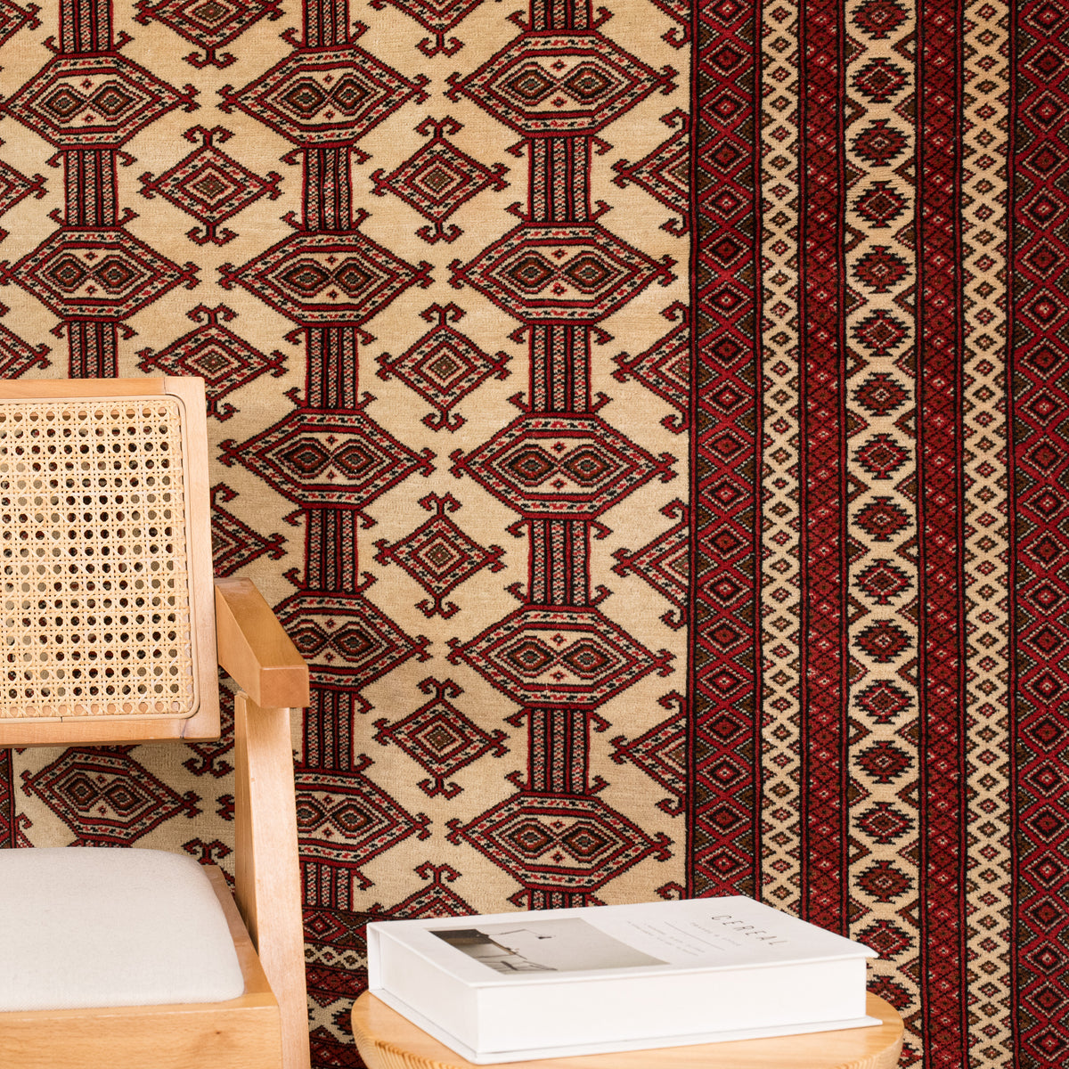 Oriental Beige Area Rug