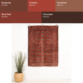 Small Red Antique Rug