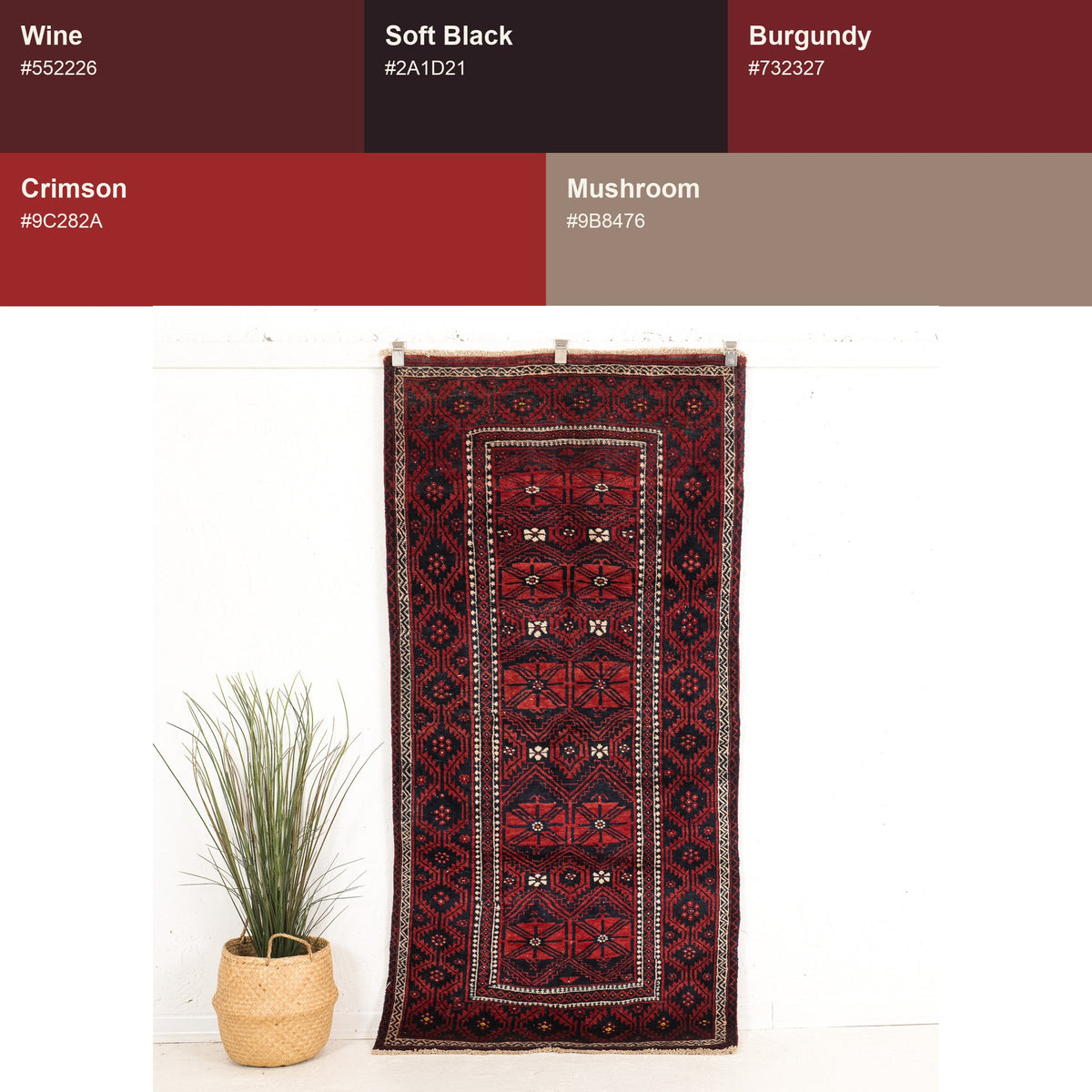 Small Red Antique Rug