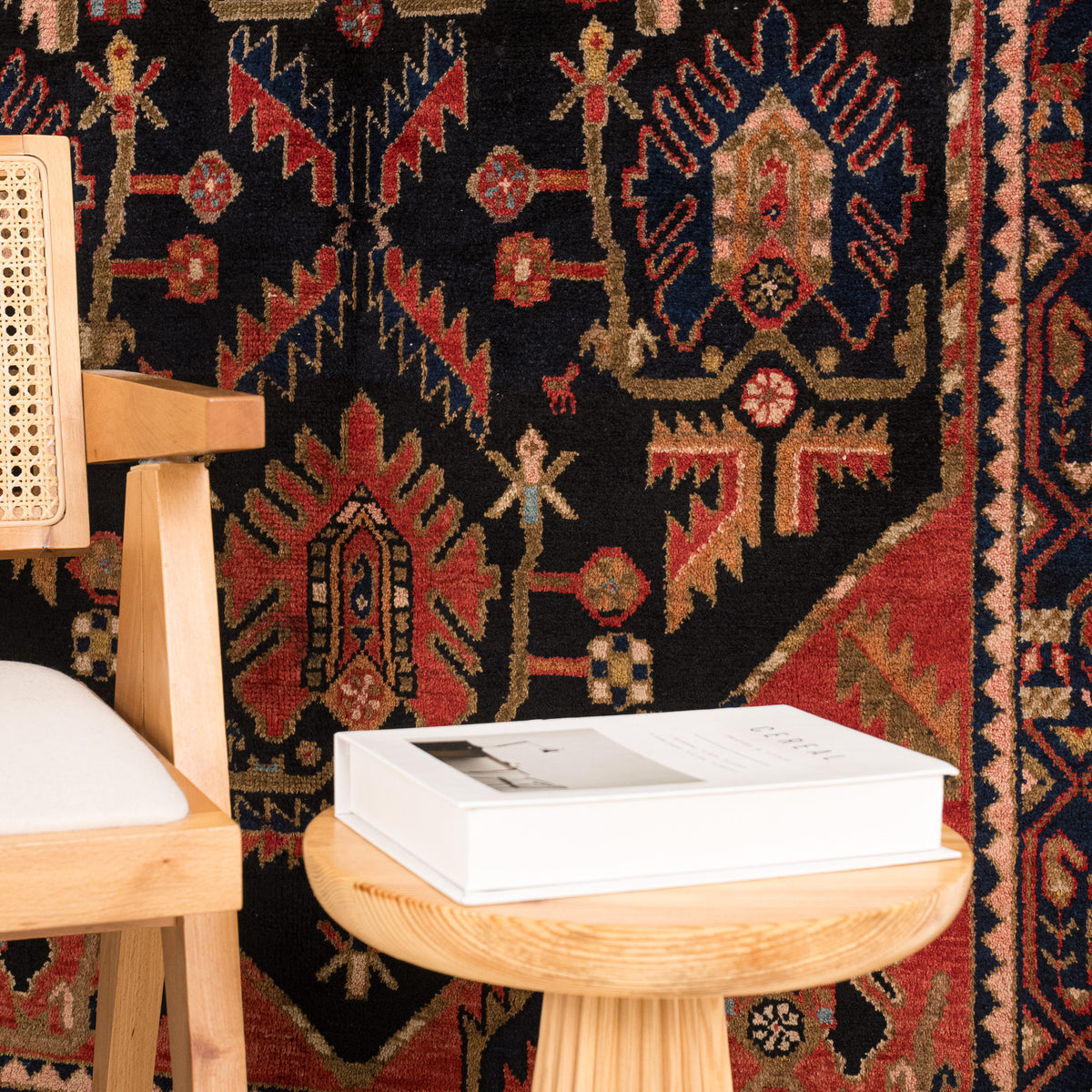 Oriental Black Area Rug