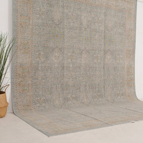 Blue and Beige Area Wool Rug