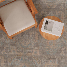 Antiquewashed Gray Area Rug