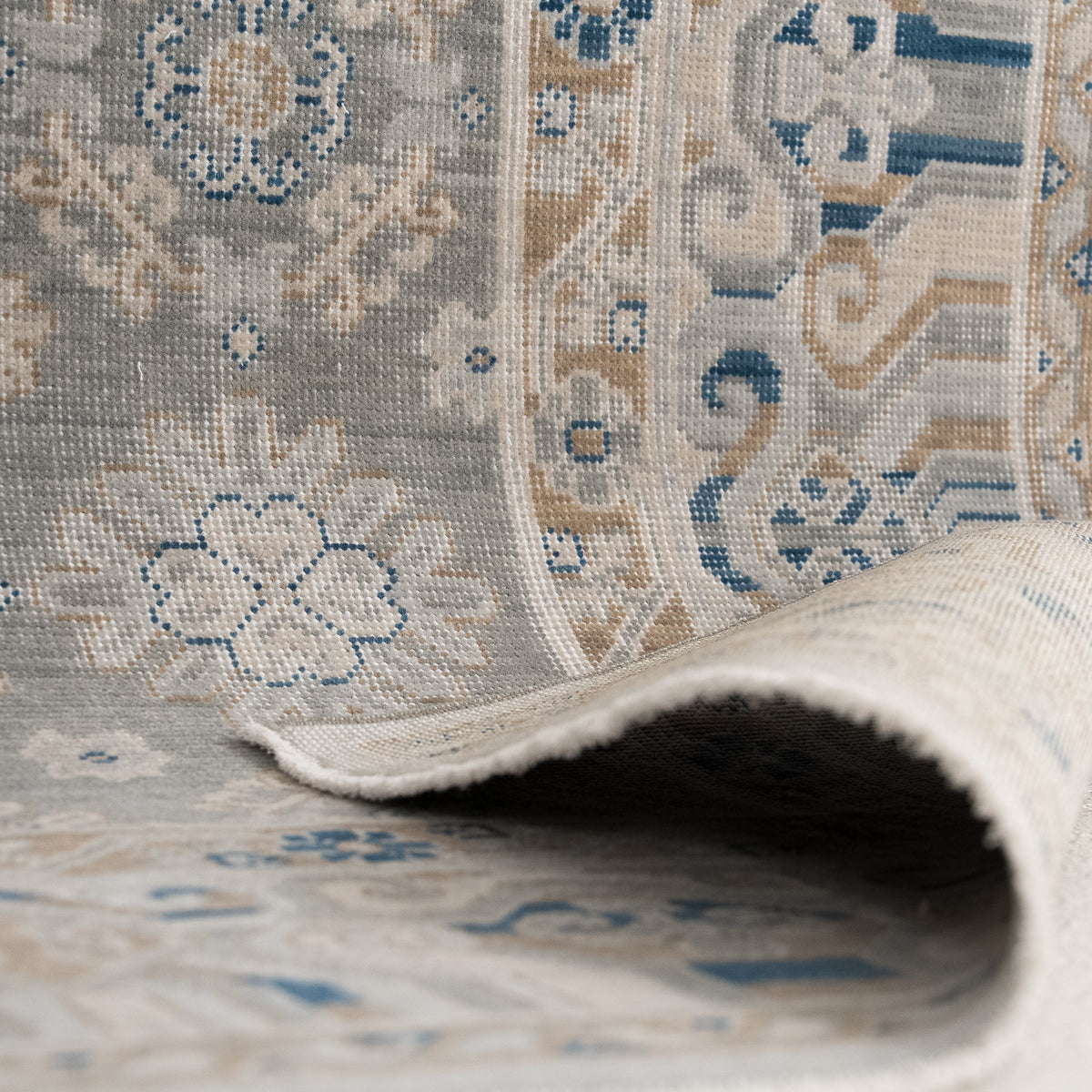Antiquewashed Gray Area Rug