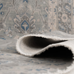 Antiquewashed Blue Area Rug