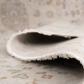Antiquewashed Beige Area Rug